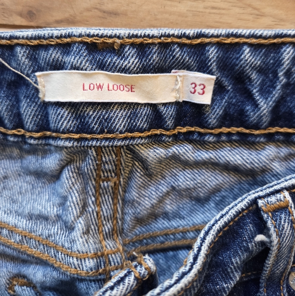 Levi's Womens Low Loose Jeans Light Wash 33 X 30* - Picture 5 of 11